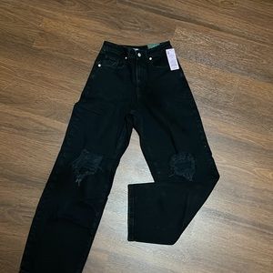 Women's Super-High Rise Distressed Baggy
Jeans - Wild Fable black jeans